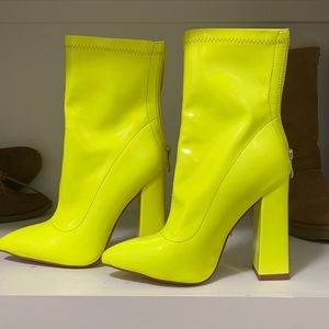 PLT Neon Booties